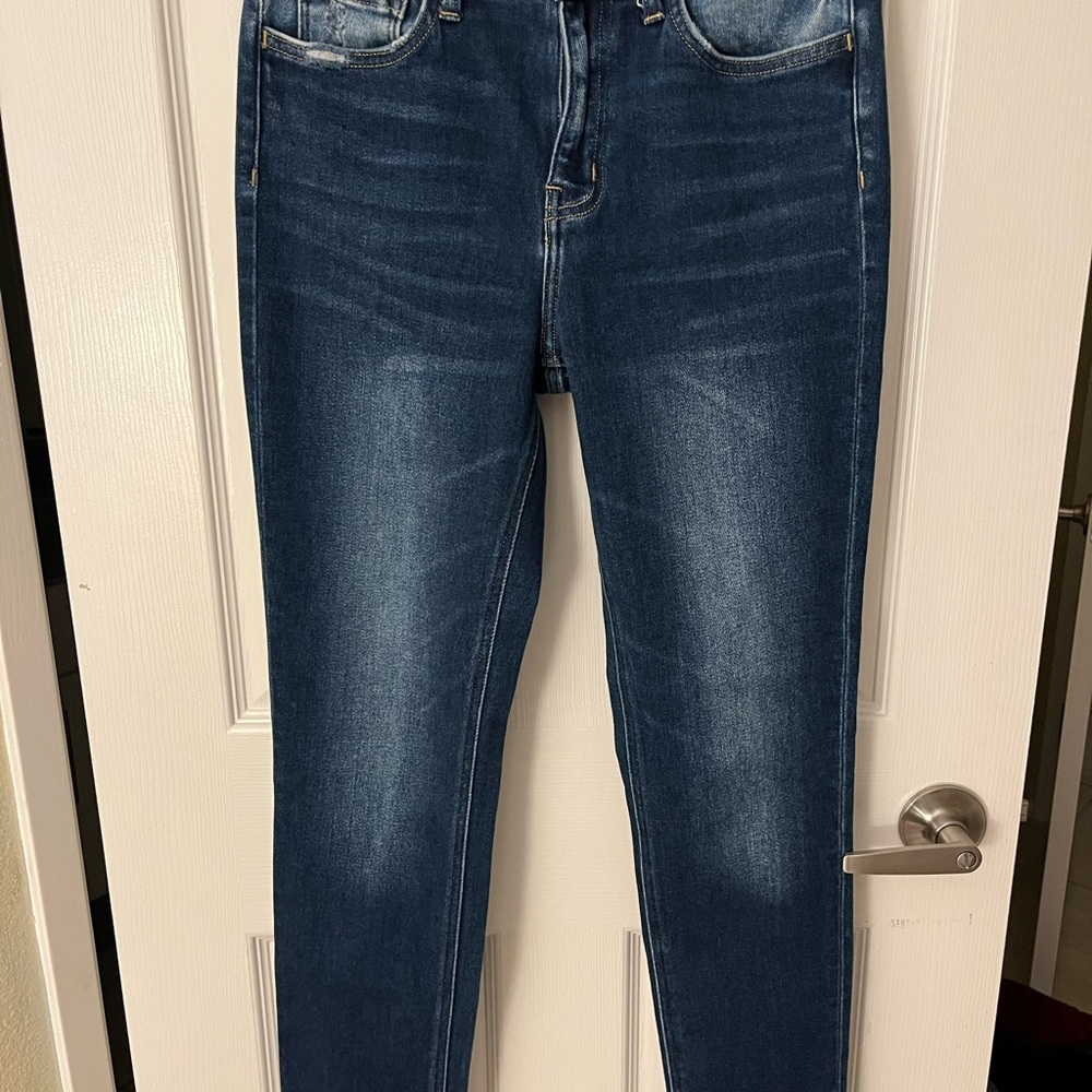 Flying Monkey Women’s Dark Indigo Blue Skinny Jeans Size 27 NWOT
